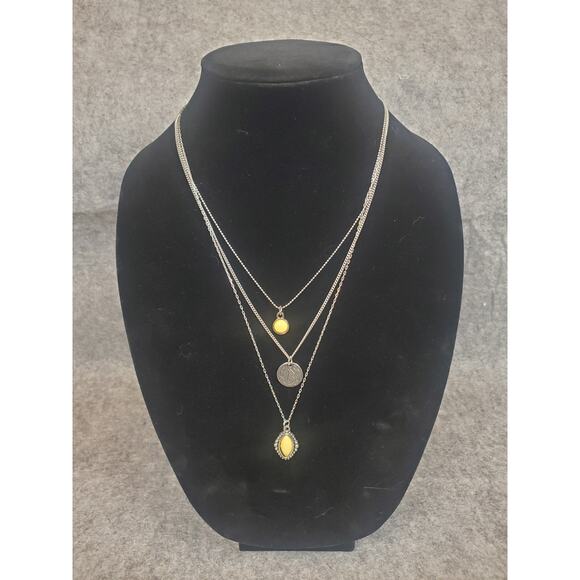 Jewelry Bundle Necklaces Red Pink Yellow Stones Paparazzi Dead Stock Modern - Picture 3 of 9